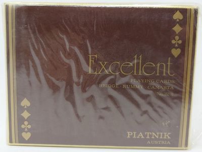 Mazzo Carte Ramino Piatnik Excellent 2231 Bridge Rummy Canasta Mazzo Carte Ramino Piatnik Excellent 2231 Bridge Rummy Canasta