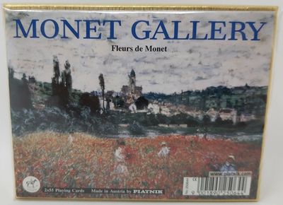 Mazzo Carte Ramino Piatnik Monet Gallery Fleurs de Monet 250644 Bridge Rummy Canasta