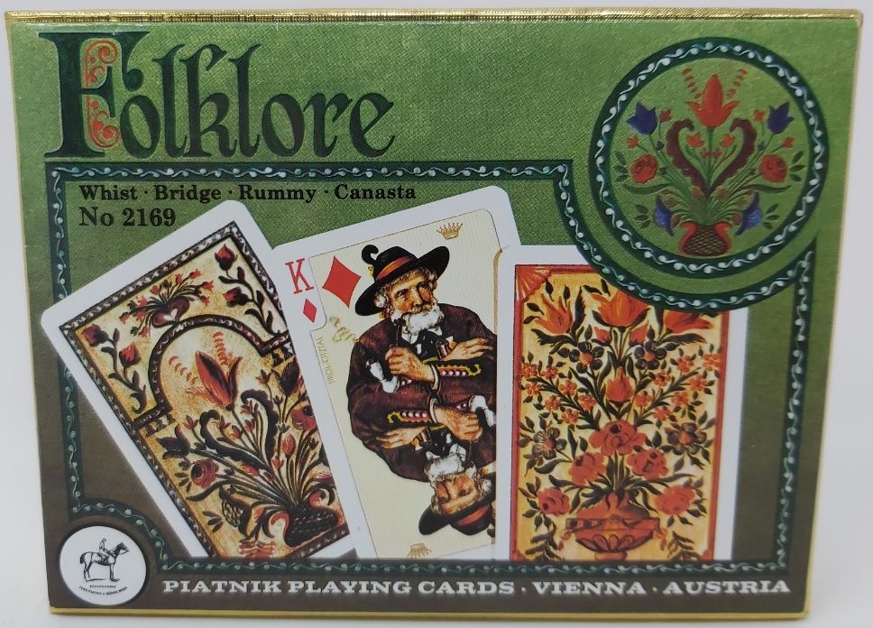 Mazzo Carte Ramino Piatnik Folklore 2169 Bridge Rummy Canasta Mazzo Carte Ramino Piatnik Folklore 2169 Bridge Rummy Canasta