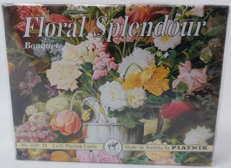 Mazzo Carte Ramino Piatnik Floral Splendour Bouquet Mazzo Carte Ramino Piatnik Floral Splendour Bouquet