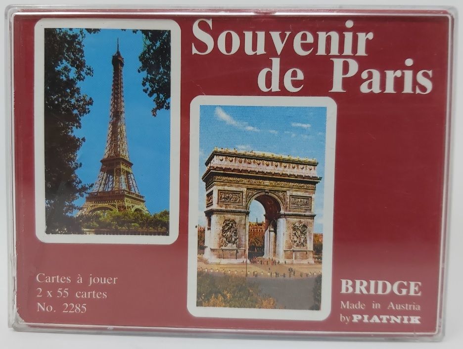 Mazzo Carte Ramino Piatnik Souvenir de Paris 2285 Bridge Rummy Canasta