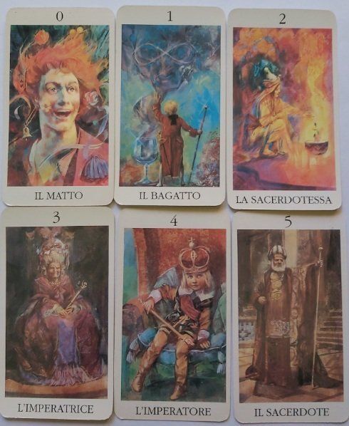 Mazzo Carte Tarocchi Romantici Giorgio Trevisan 22 Arcani Maggiori 1991 Mazzo Carte Tarocchi Romantici Giorgio Trevisan 22 Arcani Maggiori 1991