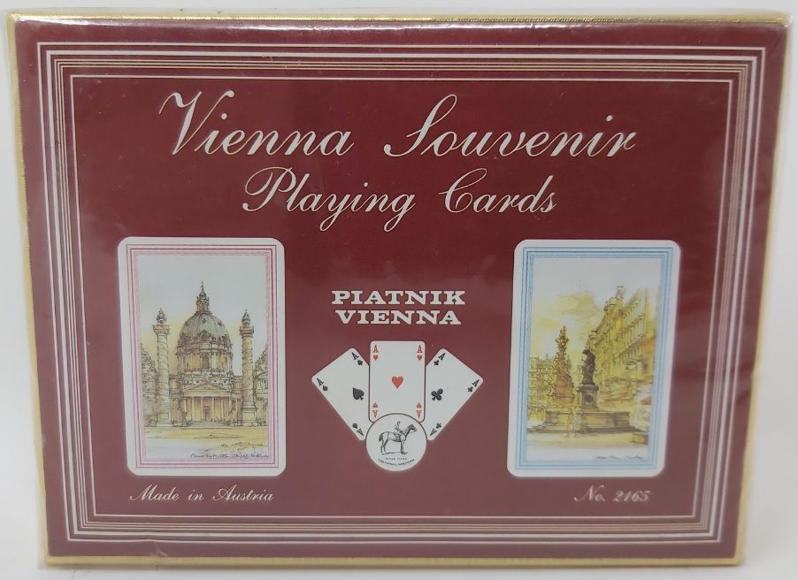 Mazzo Carte Ramino Piatnik Vienna Souvenir 2165 Bridge Rummy Canasta
