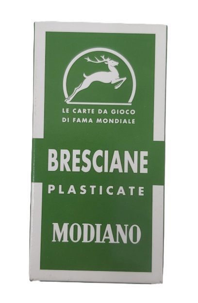 Mazzo Carte Regionali Bresciane da 52 carte Modiano Plasticate Triplex