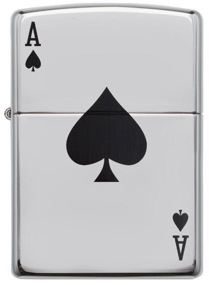 Accendino Zippo Lucky Ace Asso di Picche