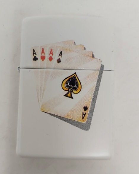 Accendino Zippo Lighter Four of a Kind Shadow Poker d’Assi Anno 2009