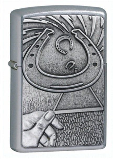 Accendino Zippo BS (Barrett Smythe) Horseshoe Ferro di Cavallo Anno 2008 Accendino Zippo BS (Barrett Smythe) Horseshoe Ferro di Cavallo Anno 2008