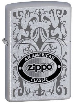 Accendino Zippo American Classic Grigio Scuro Accendino Zippo American Classic Grigio Scuro