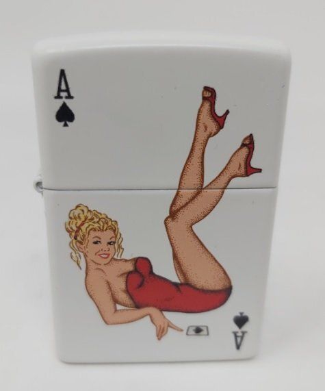 Accendino Zippo Lighter Lady Ace of Spade Anno 2009