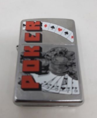 Accendino Zippo Lighter Poker 911809 Anno 2009 Accendino Zippo Lighter Poker 911809 Anno 2009