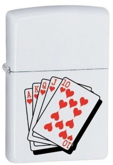 Accendino Zippo Cards Scala Reale Accendino Zippo Cards Scala Reale