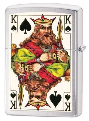 Accendino Zippo King of Spades Re di Spade 28489 Accendino Zippo King of Spades Re di Spade 28489
