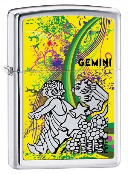 Accendino Zippo Zodiaco Gemelli Gemini