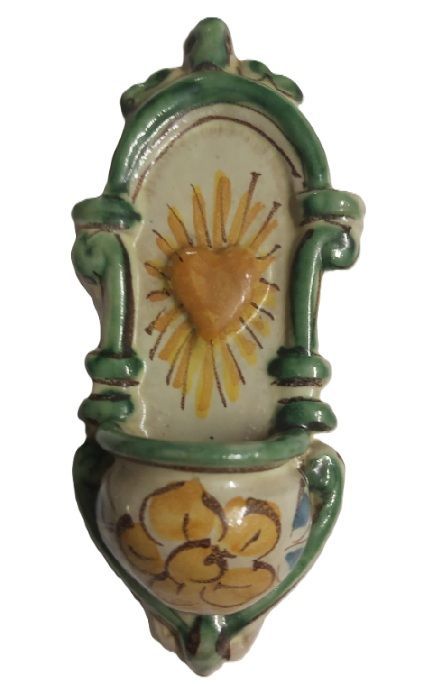 Acquasantiera Sacro Cuore Centrale Alessi Caltagirone