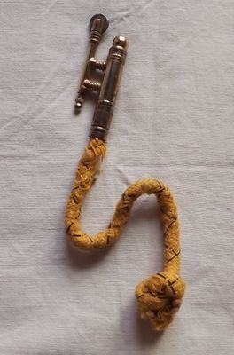 Acciarino Accendino a Miccia con Stoppino Antico Tinder Lighter Anni ‘40 Acciarino Accendino a Miccia con Stoppino Antico Tinder Lighter Anni ‘40