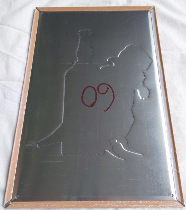 Birra Menabrea Biella Targa Latta Targhe Pubblicitarie Collezione Riproduzione Pubblicità.