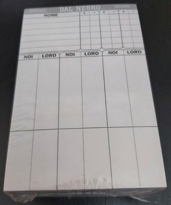 Blocchetti 10 Segnapunti Bridge Score Dal Negro Blocchetti 10 Segnapunti Bridge Score Dal Negro