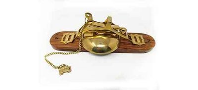 Campana Ottone e Legno da Muro Campana Ottone e Legno da Muro