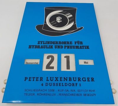 Calendario Perpetuo Peter Luxemburger Dusseldorf Vintage Calendario Perpetuo Peter Luxemburger Dusseldorf Vintage