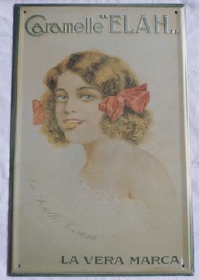 Caramelle Elah Targa Latta Hachette Targhe Pubblicitarie Collezione Riproduzione Pubblicità Caramelle Elah Targa Latta Hachette Targhe Pubblicitarie Collezione Riproduzione Pubblicità