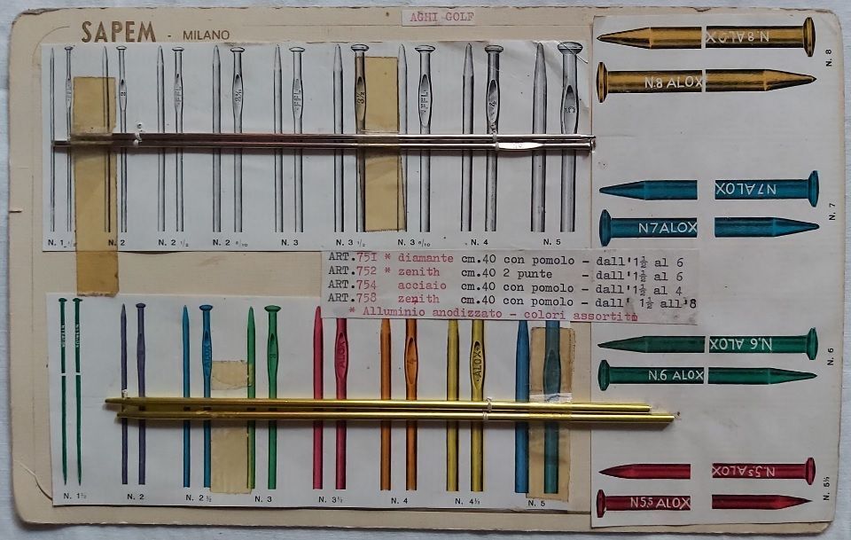 Campionario Cartella Tabella Antica Merceria SAPEM Milano Ferri Lana Uncinetto SAP9 Campionario Cartella Tabella Antica Merceria SAPEM Milano Ferri Lana Uncinetto SAP9