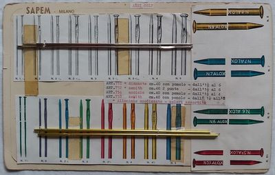 Campionario Cartella Tabella Antica Merceria SAPEM Milano Ferri Lana Uncinetto SAP9 Campionario Cartella Tabella Antica Merceria SAPEM Milano Ferri Lana Uncinetto SAP9