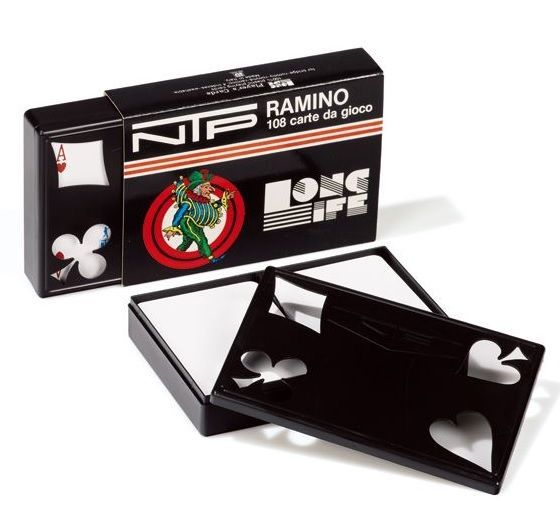 Carte Ramino NTP Long Life PVC Plastica Indistruttibili Lavabili Bianco Carte Ramino NTP Long Life PVC Plastica Indistruttibili Lavabili Bianco