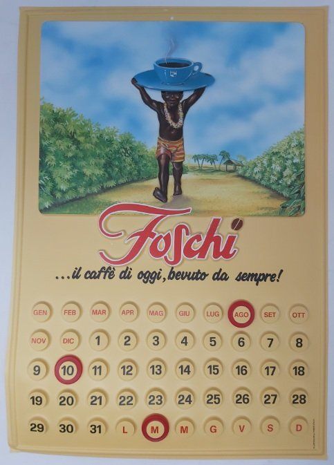 Calendario Perpetuo Plastica con 3 Anelli Caffè Foschi (da Collezione) Calendario Perpetuo Plastica con 3 Anelli Caffè Foschi (da Collezione)