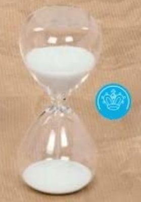 Clessidra 5 Minuti h cm 12 Sabbia Bianca Clessidra 5 Minuti h cm 12 Sabbia Bianca