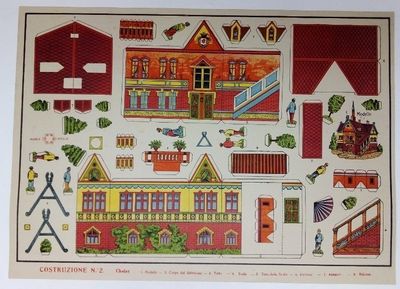 Cartoncino da Ritagliare Cartoncino da Ritagliare "Chalet" n 2 Marca Stella Italiano