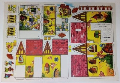 Cartoncino da Ritagliare Cartoncino da Ritagliare "Castello Medioevale"