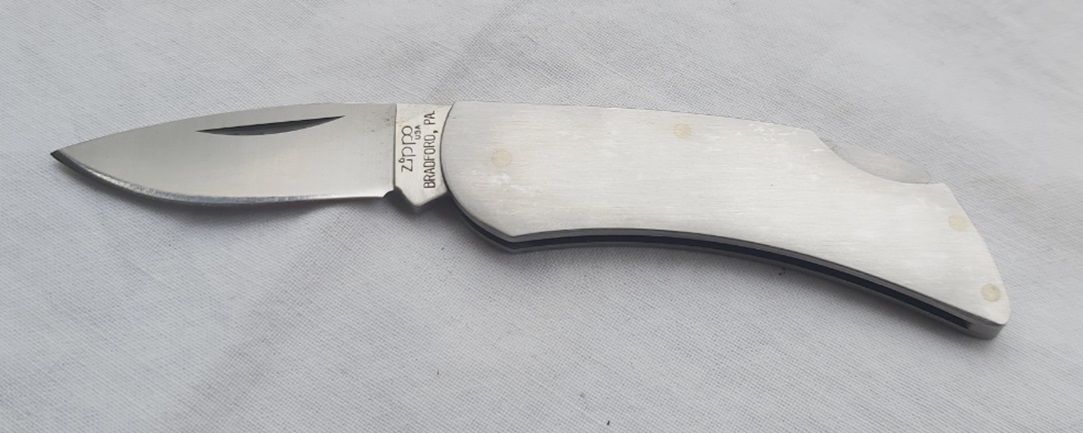 Coltellino Knife Zippo Brush Finish Liscio Anni ’90 da Collezione