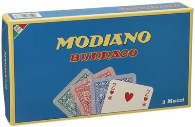 Confezione 3 Mazzi Burraco per 6 Giocatori Duplex Modiano Cristallo Confezione 3 Mazzi Burraco per 6 Giocatori Duplex Modiano Cristallo