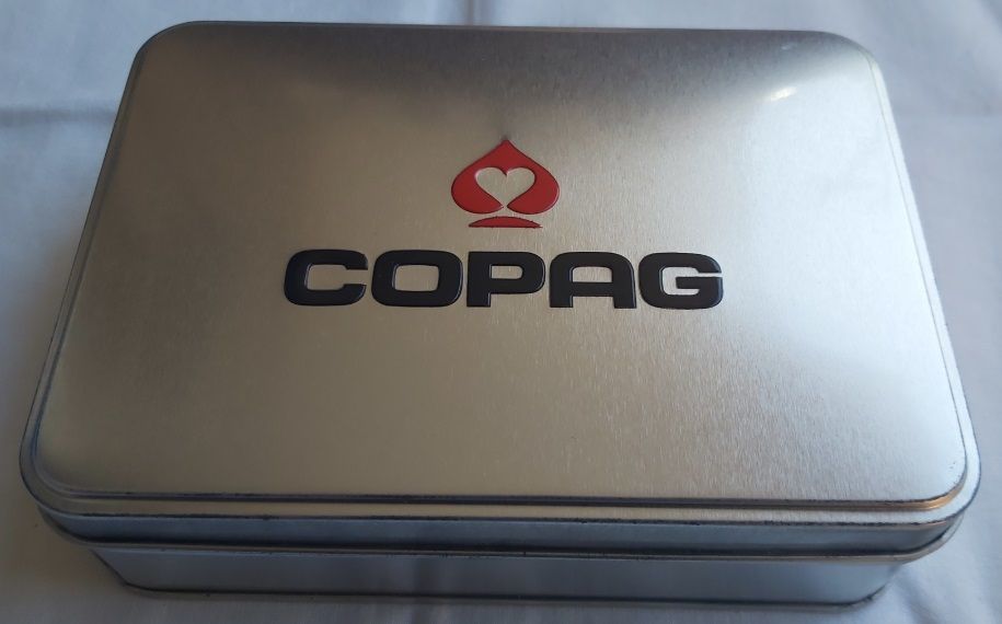 Elegante Cofanetto Latta Tin Box Copag Ramino Poker 100 Years Edizione Limitata