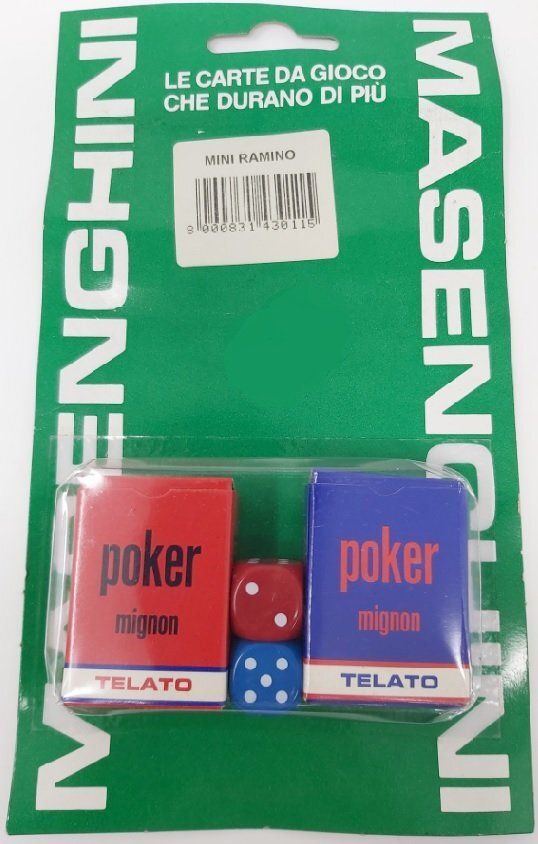 Confezione Blisterata Ramino Poker in Triplex Mignon Back Immagine di Pinocchio (da Collezione) Confezione Blisterata Ramino Poker in Triplex Mignon Back Immagine di Pinocchio (da Collezione)