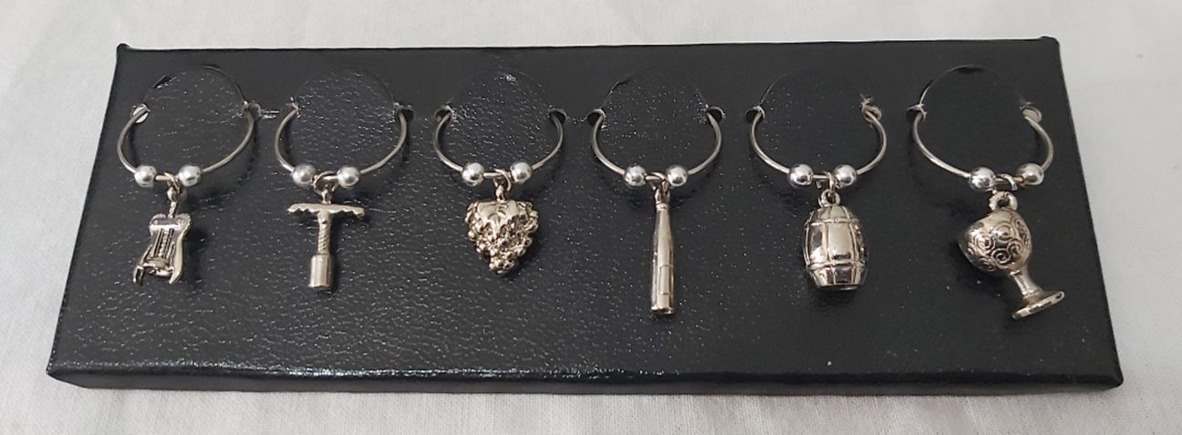 Confezione 6 Segnabicchieri per Distinguere Calici Vintage Confezione 6 Segnabicchieri per Distinguere Calici Vintage