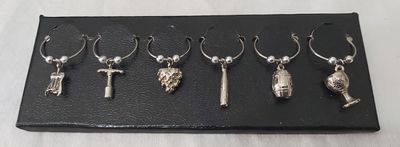 Confezione 6 Segnabicchieri per Distinguere Calici Vintage Confezione 6 Segnabicchieri per Distinguere Calici Vintage