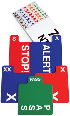 Confezione Set 4 Blocchi Cartoncini impilabili per 4 Bidding Box Bridge