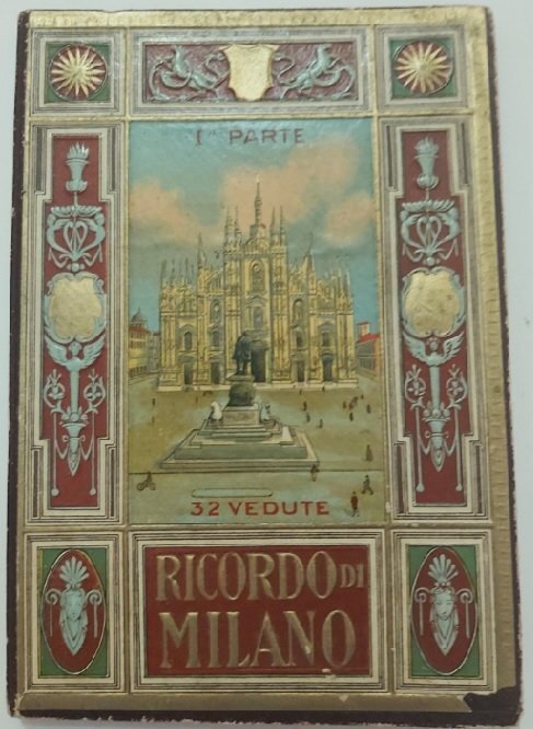 Coppia Libretti Ricordo di Milano 1a Parte 32 Vedute e 2a Parte 32 Vedute