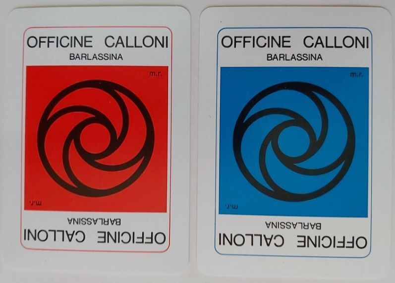 Coppia Mazzi Carte Poker Ramino I Promessi Sposi Officine Calloni 1973 Limited Edition