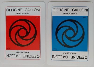 Coppia Mazzi Carte Poker Ramino I Promessi Sposi Officine Calloni 1973 Limited Edition
