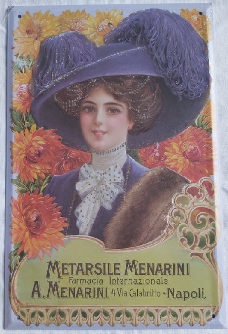 Farmacia Menarini Targa Latta Hachette Targhe Pubblicitarie Riproduzione Collezione Farmacia Menarini Targa Latta Hachette Targhe Pubblicitarie Riproduzione Collezione