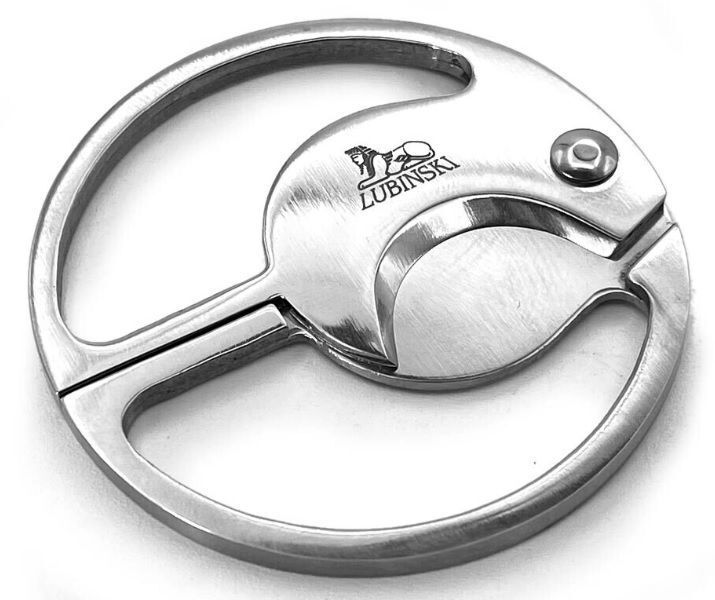 Forbici Tagliasigari da Tasca Acciaio Rotondo Inox Taglia e Spunta Sigari Forbici Tagliasigari da Tasca Acciaio Rotondo Inox Taglia e Spunta Sigari