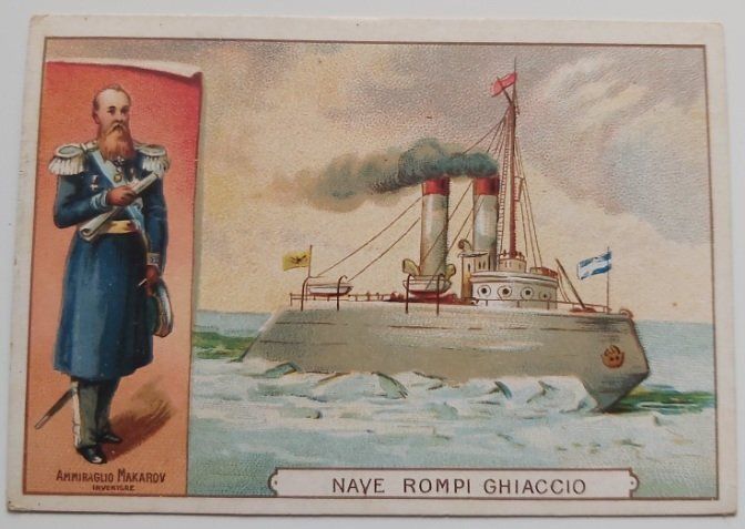 Figurina Nave Rompighiaccio Ammiraglio Makarow Cioccolato Figurina Nave Rompighiaccio Ammiraglio Makarow Cioccolato