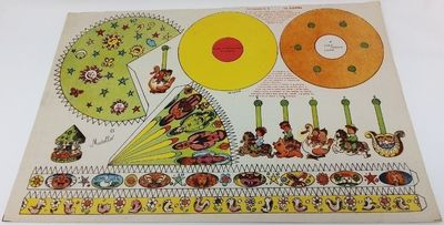 Gioco da Ritagliare Giostra Vintage Cartoncino Periodo 1940-1950 Gioco da Ritagliare Giostra Vintage Cartoncino Periodo 1940-1950
