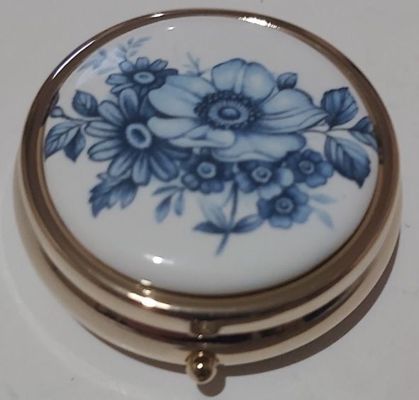 Posacenere Tascabili da Viaggio da Borsetta Metallo Placca Ceramica, Posacenere Assortiti: Fiore