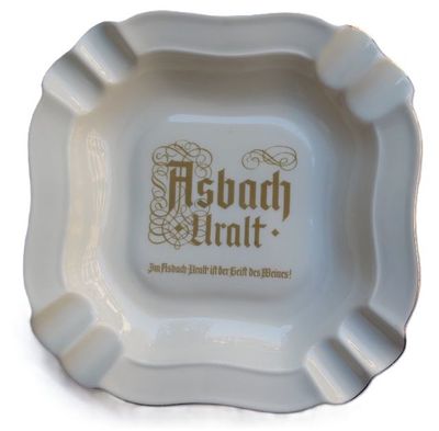 Posacenere Ceramica Ashtray Asbach Uralt Bordi Dorati Heinrich Germany Posacenere Ceramica Ashtray Asbach Uralt Bordi Dorati Heinrich Germany