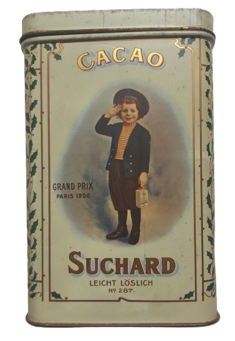 Scatola Latta Tin Box Vintage Cacao Suchard 1826 Germany Scatola Latta Tin Box Vintage Cacao Suchard 1826 Germany