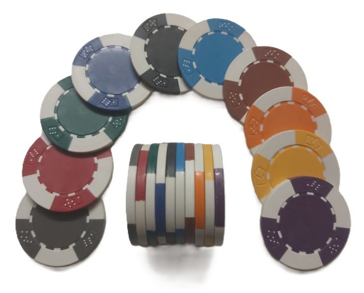 Serie 3DOUBLEDICE Fiche Chip Neutra Senza Valore mm 40 g 11,5