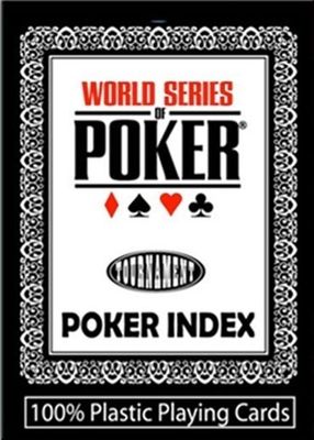 Mazzo di Carte Poker Classic WSOP Plastic Regular Index (Nero o Rosso)